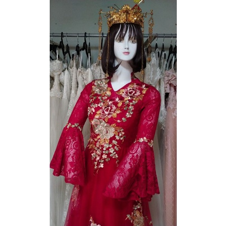 Váy cưới size s m cổ trang