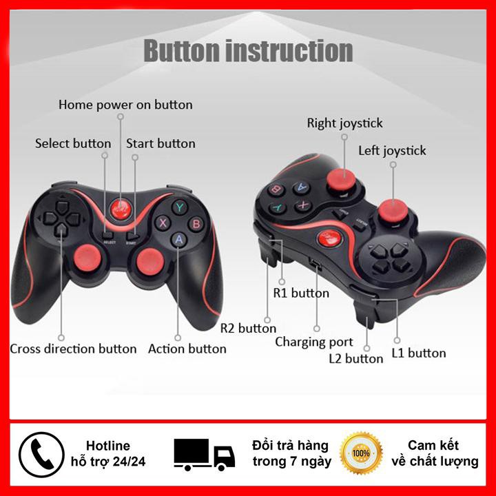 TAY CẦM CHƠI GAME BLUETOOTH X3 - TAY CẦM GAME TERIOS X3