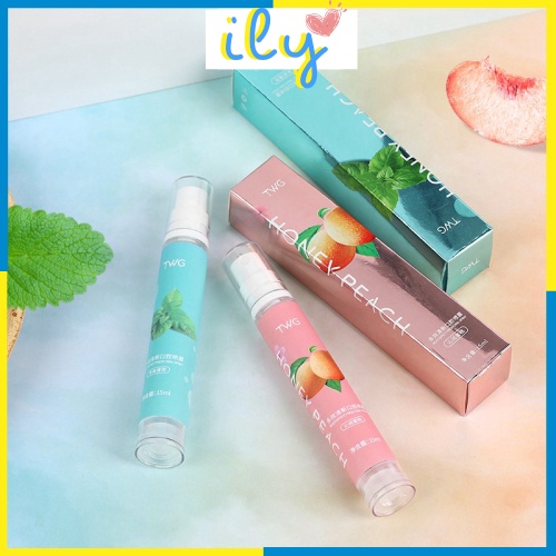 Xịt thơm miệng vị đào và bạc hà thơm mát Nội địa Trung dung tích 15ML ILY