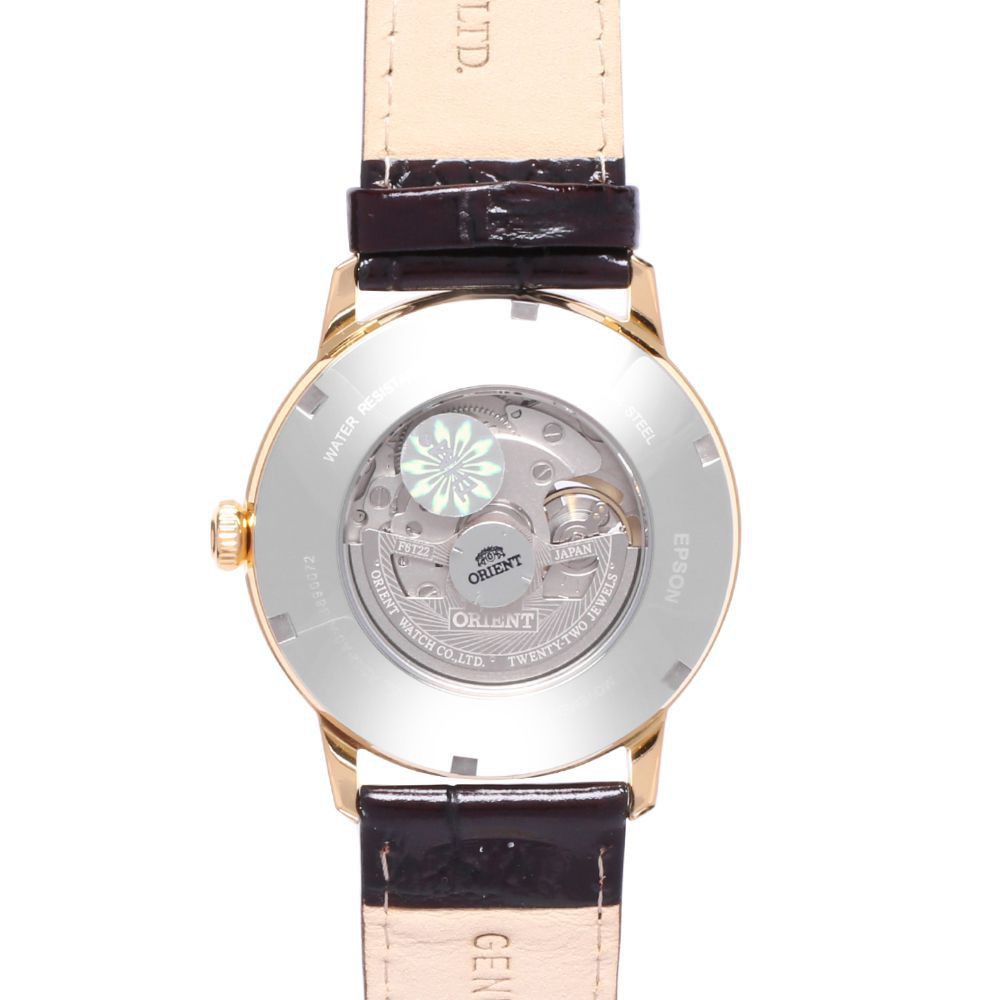 Đồng hồ nam dây da ORIENT FAG02003W0 chính hãng Automatic Open heart