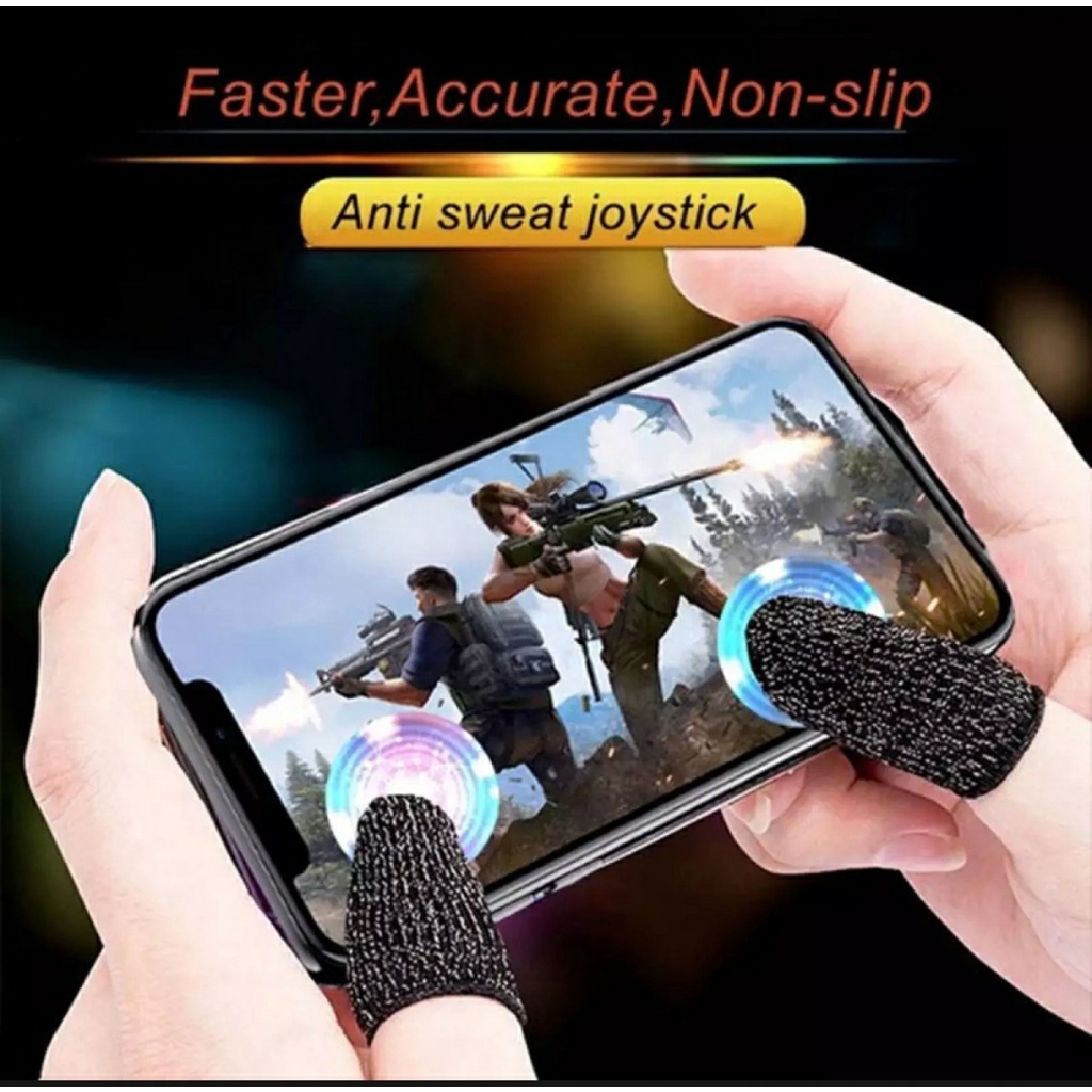 [FREESHIP] Bộ 2 Ngón Tay Chuyên Dụng Chơi Game Mobile Chống Ra Mồ Hôi Cảm Ứng Siêu Nhạy.