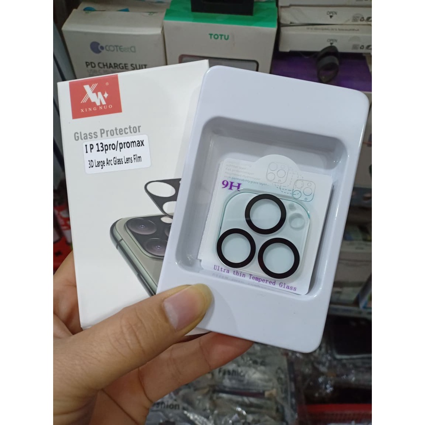 Kính Cường lực Camera trong Suốt Viền đen cho iPHone 13 / 13 mini / 13 pro / 13 Pro Max