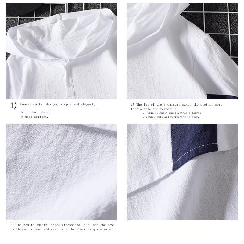 Áo Thun Tay Dài Có Mũ Trùm Thời Trang Mùa Hè Dành Cho Nam