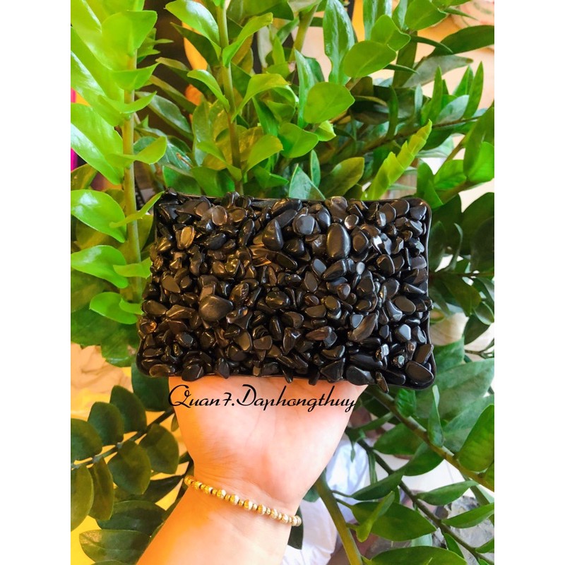 Vụn Đá Thach anh Đen Onyx