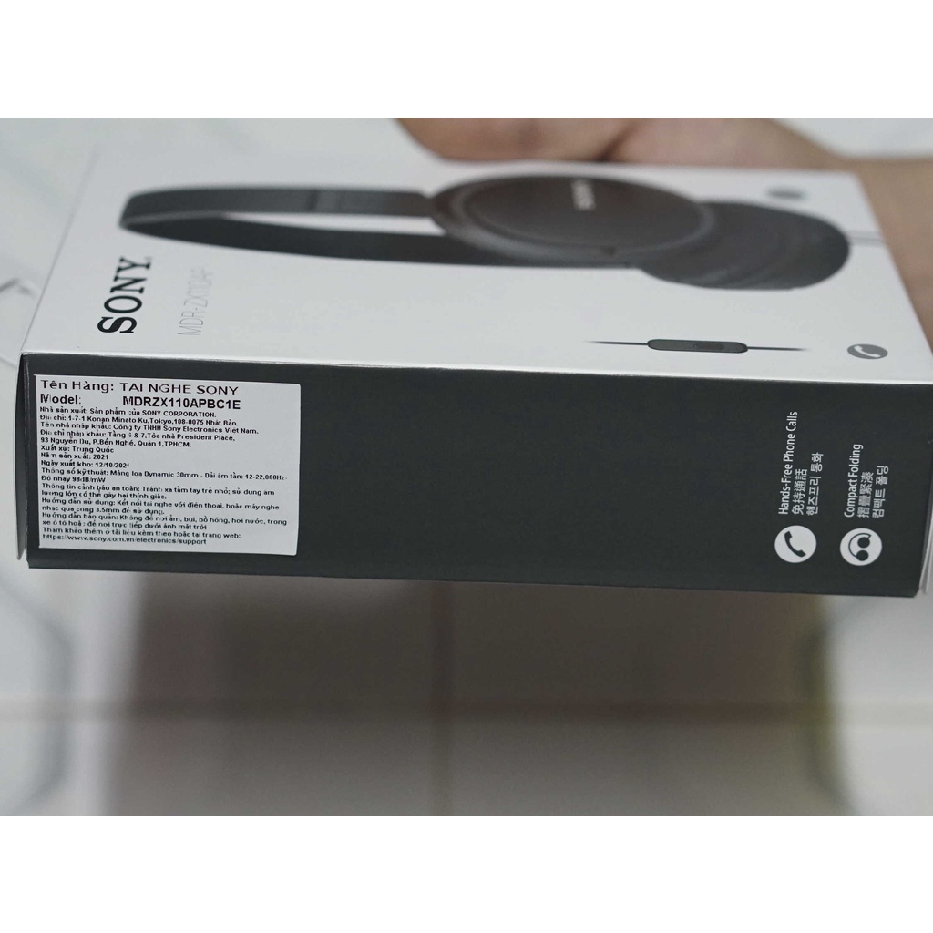 NEW FULL BOX - Tai nghe Sony MDR-ZX110AP - Có dây - Micro đàm thoại