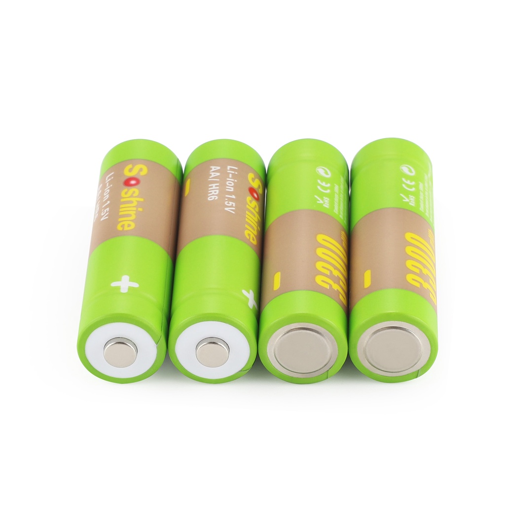Pin Sạc AA Lithium 1.5V Soshine 3300mWh lion