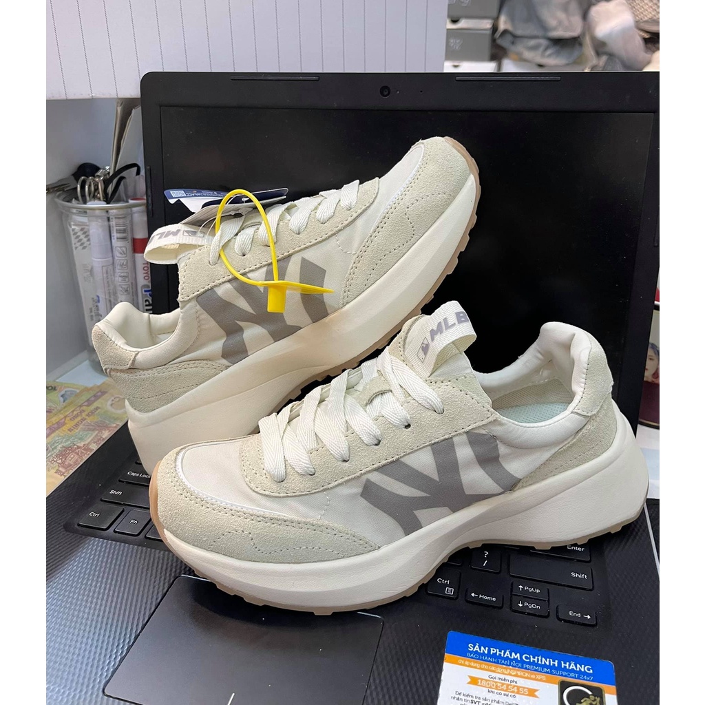 GIÀY THỂ THAO M L B CHUNKY JOGGER MÀU KEM XÁM ẢNH THẬT TỰ CHỤP BẢN SC 11+FREESHIP