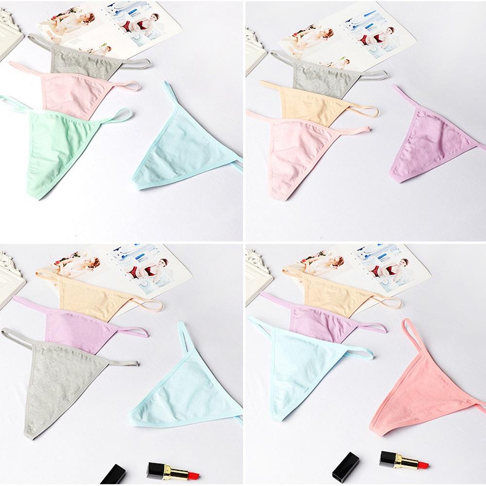 Quần Lót Cotton Lọt Khe Màu Sắc Thời Trang Dành Cho Nữ