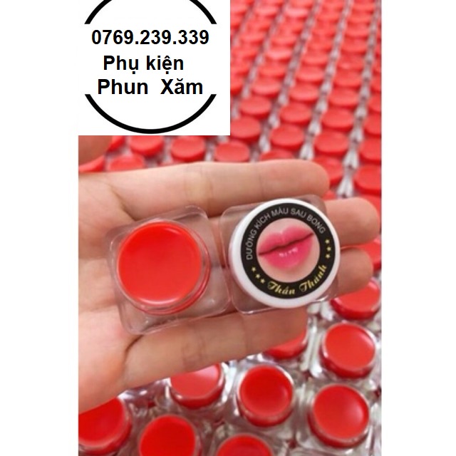 Dưỡng kích màu thần THẦN THÁNH chống thâm loang cho môi sau phun xăm