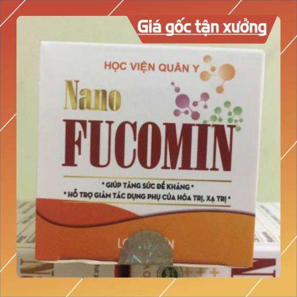 4 hộp NANO FUCOMIN Học Viện Quân Y giúp  Hỗ Trợ Điều Trị Ung Thư hạn tới 2023