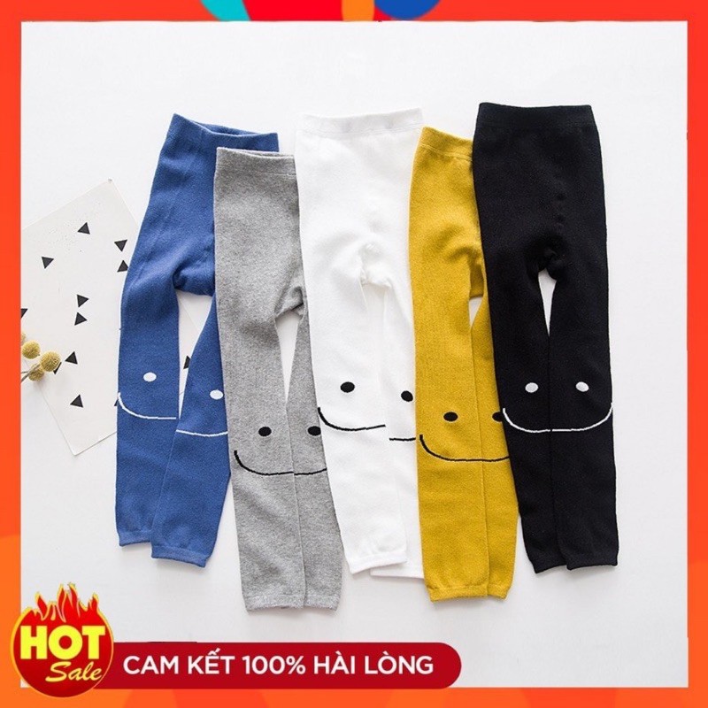 ❌XẢ KHO❌Quần legging len mặt cười cho bé gái