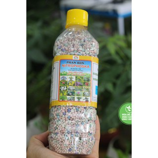 Phân bón nitrophoska 15-15-15 + te - - đặc hiệu cho cây cảnh và hoa . 500gram/lọ