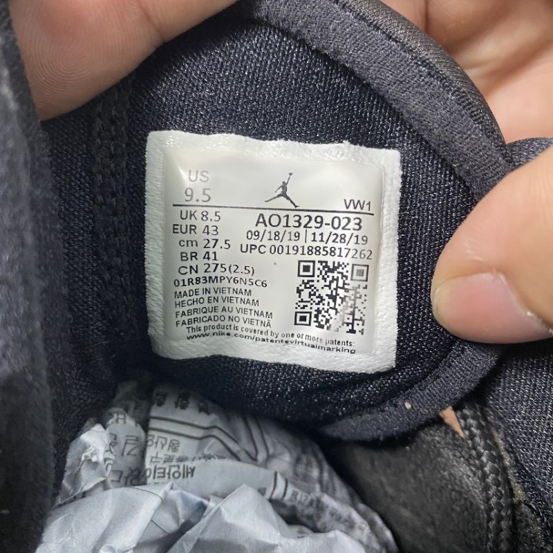 Giày Cũ Jordan Fadeaway 2hand chính hãng đã qua sử dụng-Giày Cũ Sài Gòn