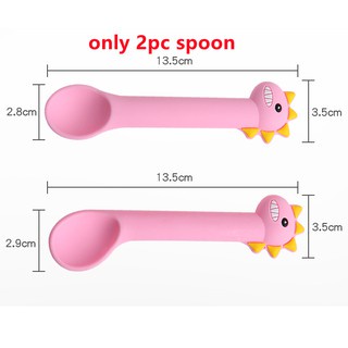 Đĩa Đựng Thức Ăn Bằng Silicon Họa Tiết Khủng Long Hoạt Hình Dễ Thương Cho Bé Sơ Sinh