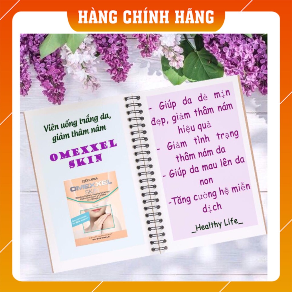 [👉Hàng Chính Hãng👈] 🌟OMEXXEL SKIN🌟-Ngăn ngừa và giảm tình trạng thâm nám da,chống oxy hóa giúp da đẹp hồng hào