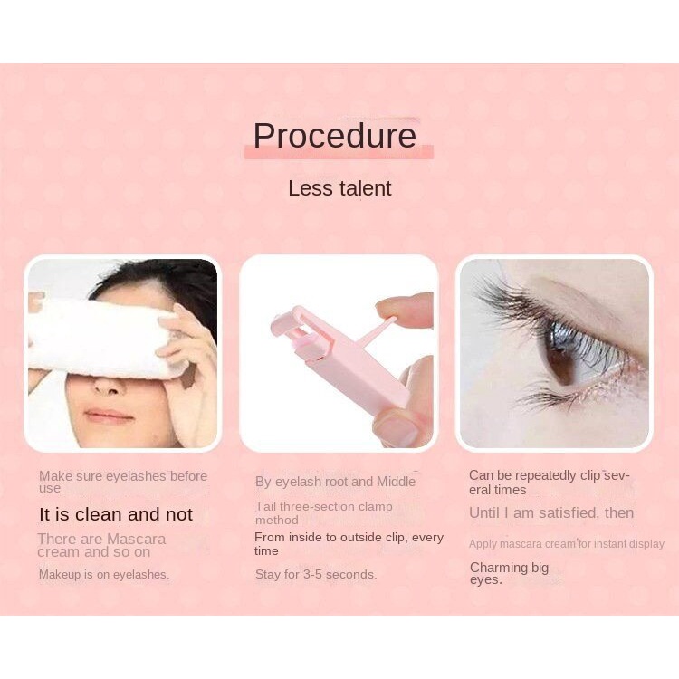 Dụng cụ kẹp bấm cong lông mi mini giữ được lâu dành cho người mới bắt đầu