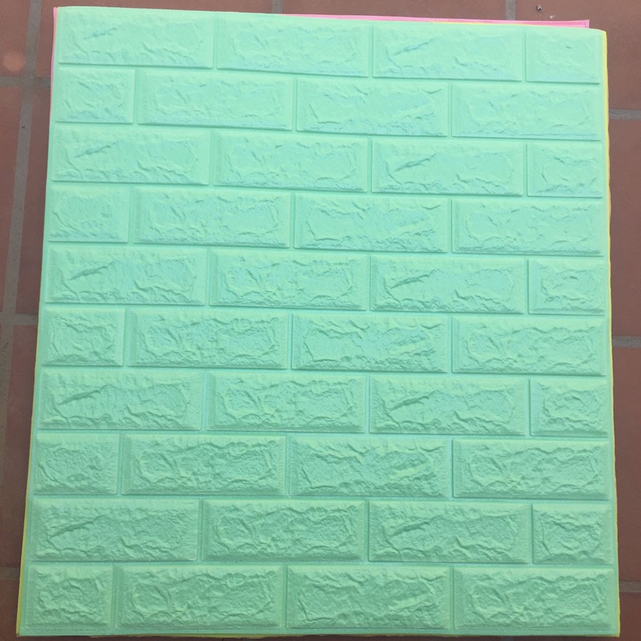 Tấm Xốp Dán Tường 3D Giả Gạch Chống Ẩm Cách Nhiệt KT 70x77cm Dày 3,5MM