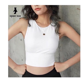 Áo bra 3 lỗ croptop ( có đệm mút bên trong)