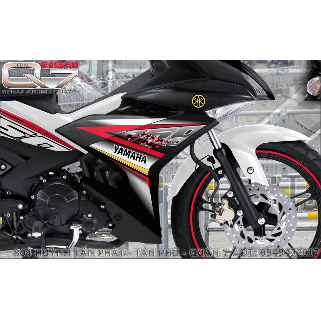 TEM RỜI EXCITER 150 TRẮNG ĐEN