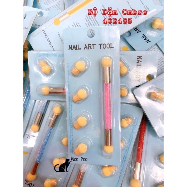 Bộ bút dặm ombre gồm 4 đầu thay làm móng tay chân