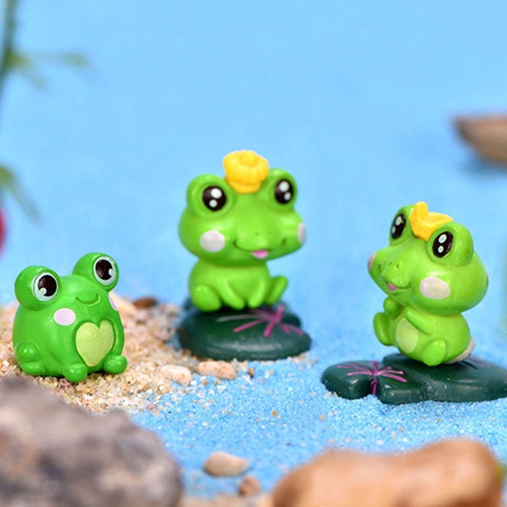 DARON Mô Hình Chú Ếch Bằng Nhựa Resin Dễ Thương Dùng Trang Trí Vườn