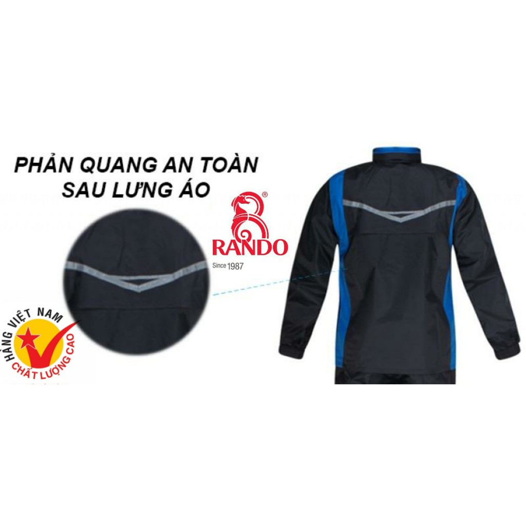 [ BỀN ĐẸP ] Áo mưa bộ thời trang cao cấp Rando ASNM-38