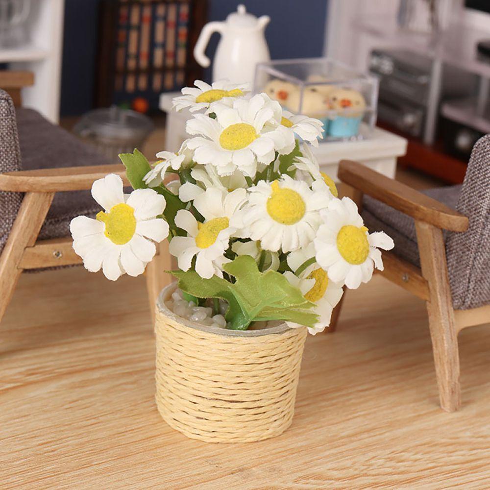 Giỏ Hoa Mini Trang Trí Khu Vườn Nhà Búp Bê