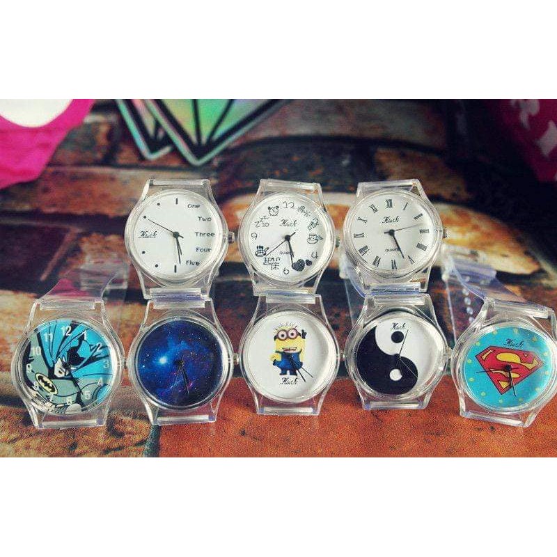 [HCM] Đồng Hồ Nữ Dây Đeo Trong Suốt Siêu Cute | BigBuy360 - bigbuy360.vn