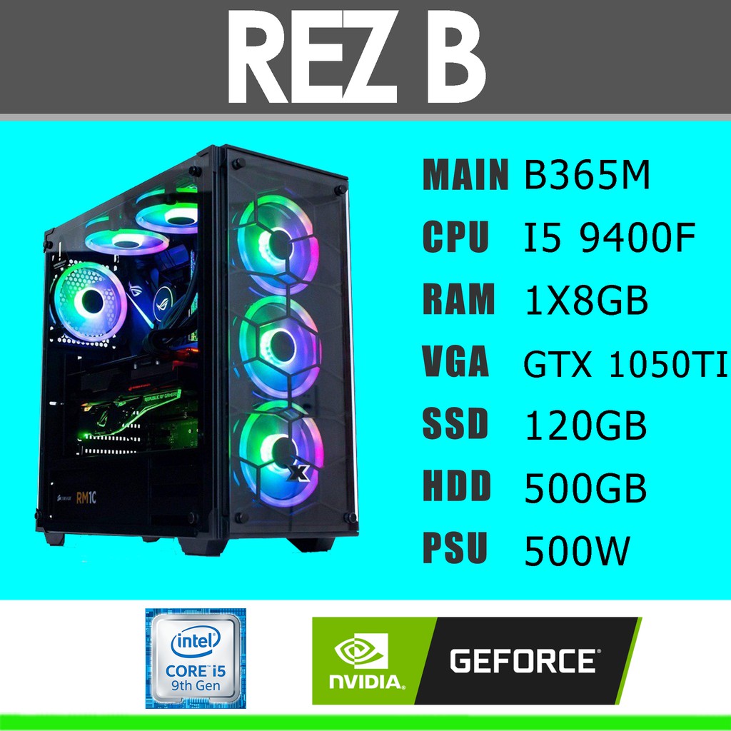 Pc gaming I5 9400F/MAIN B365M/RAM 8GB/GTX 1050TI/SSD 128GB + HDD 500GB/NGUỒN 500W/MÀN HÌNH SAMSUNG 32INCH | BigBuy360 - bigbuy360.vn