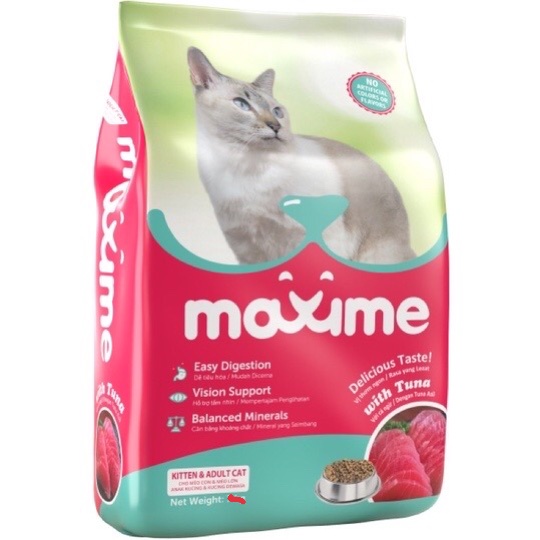 [Mã PET50K giảm Giảm 10% - Tối đa 50K đơn từ 250K] THỨC ĂN CHO MÈO MỌI LỨA TUỔI MAXIME GÓI 400G