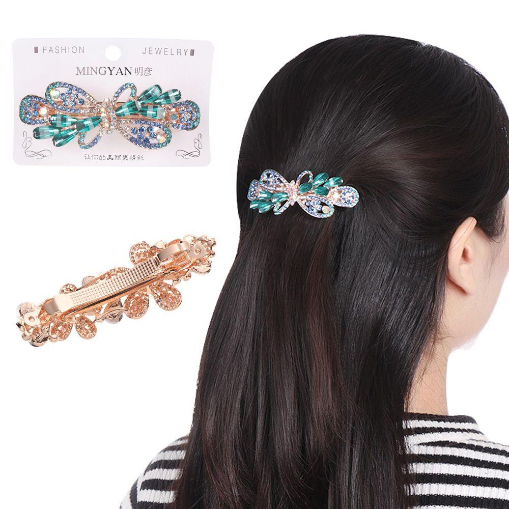 EUTUS Kẹp Tóc Đính Hoa Nhựa Cho Nữ