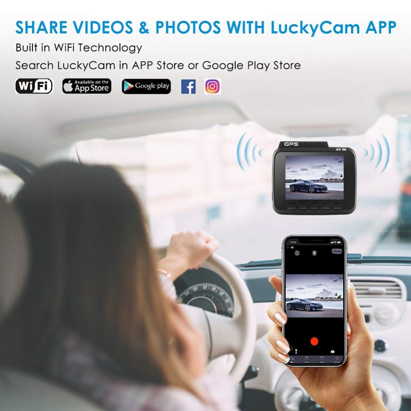 Máy quay hành trình azdome DVR GPS WiFi cho xe hơi | BigBuy360 - bigbuy360.vn