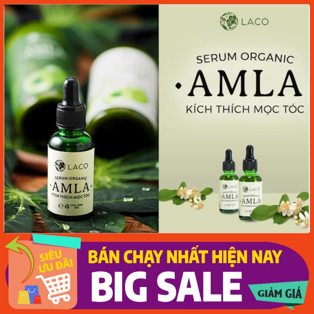 [ƯU ĐÃI] Serum Organic Amla - Kích thích mọc tóc - Chính Hãng - LACO