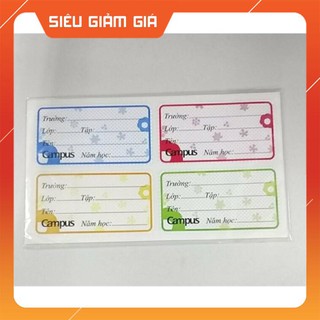 20 NHÃN VỞ CAMPUS MỚI GIÁ 6K