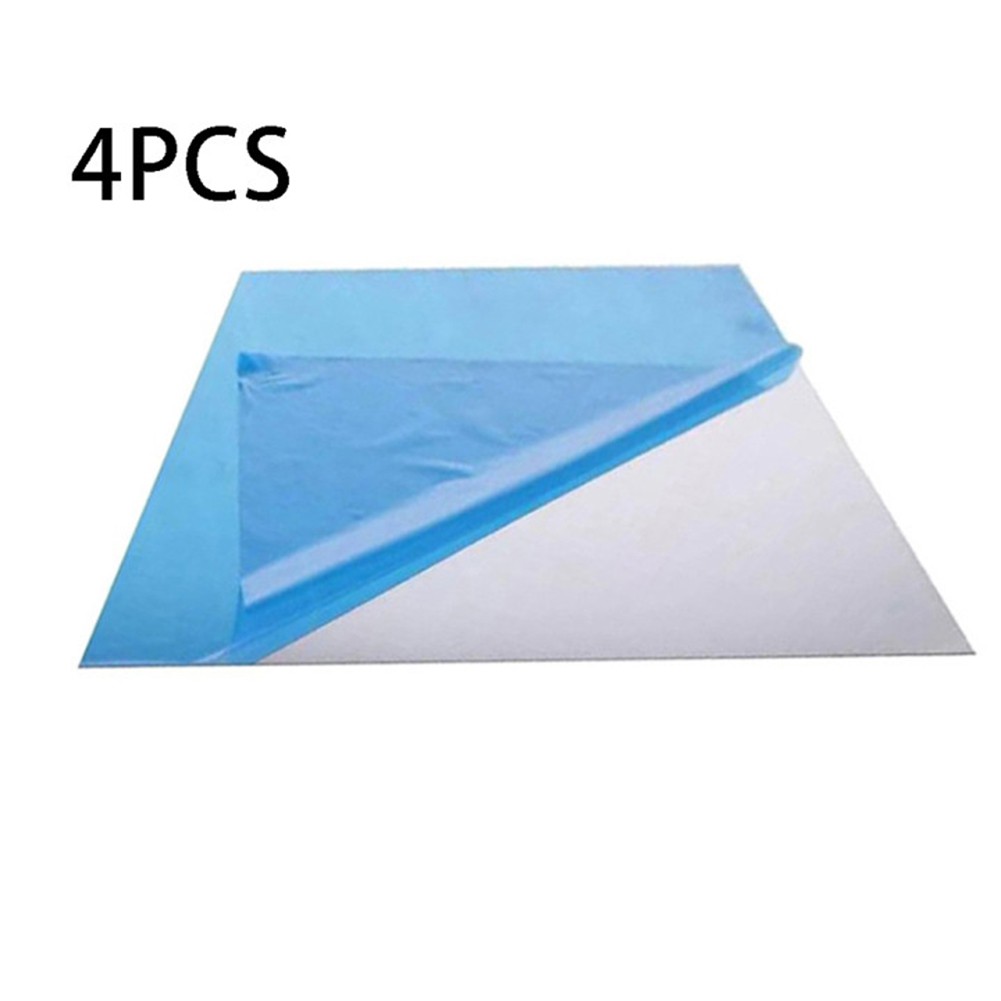 Set 4 Miếng Dán Acrylic Tráng Gương Hình Vuông Trang Trí Nhà Cửa/Phòng Khách