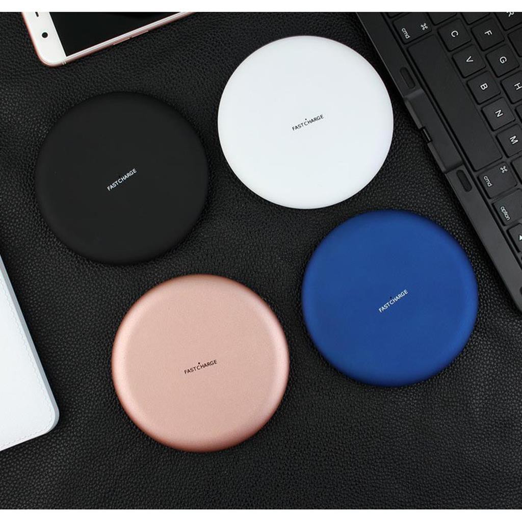 Đĩa sạc không dây Qi Wireless Charger Cho iPhone X XR XS MAX 8 Plus Samsung Note 8 5 S8 S7 S6 Edge -dc3848