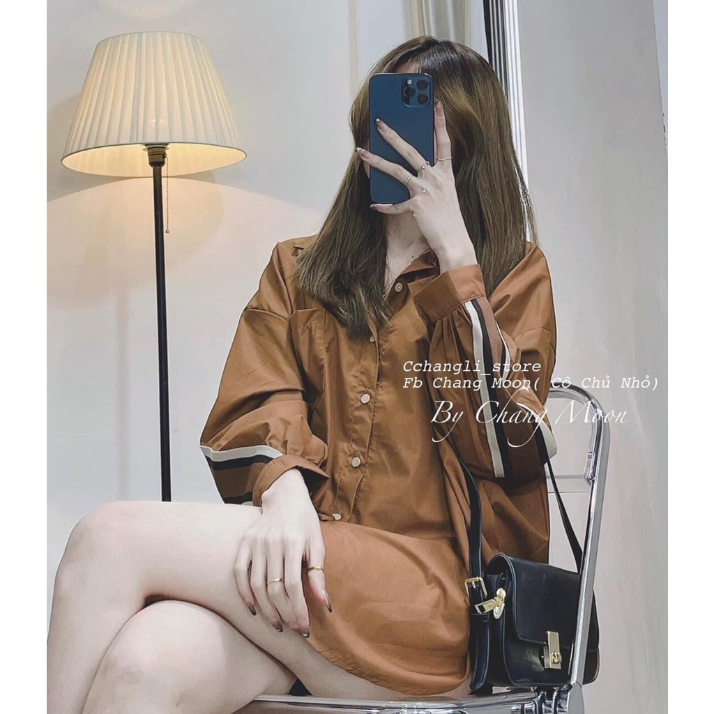 Áo sơ mi công sở nữ đẹp kiểu Hàn Quốc form rộng tay dài chất - ZADOLA FASHION