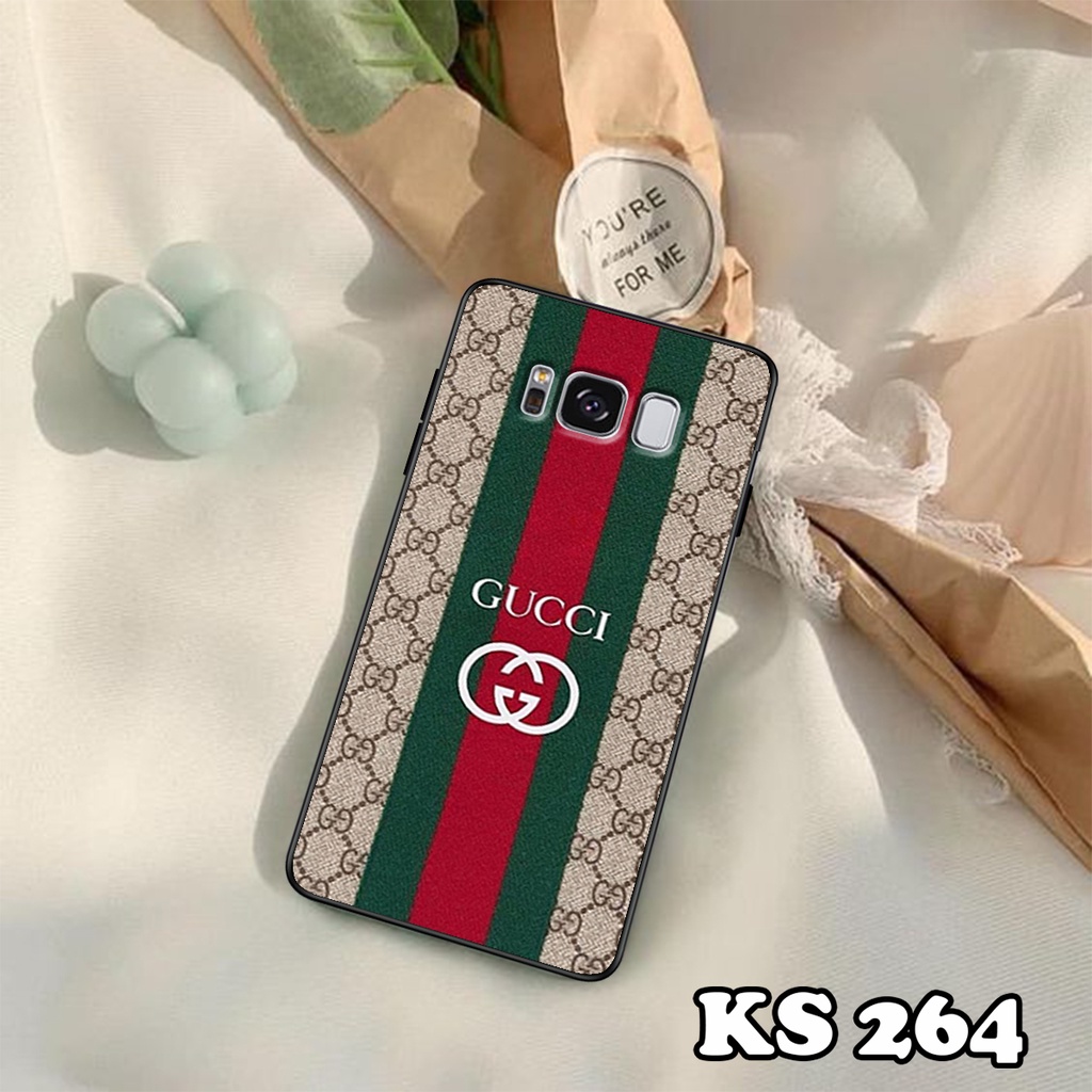 Ốp lưng Samsung S8 - S8 Plus - S9 - S9 Plus - Ốp Samsung in hình ＧＵＣＣＩ - Lưng nhám viền TPU