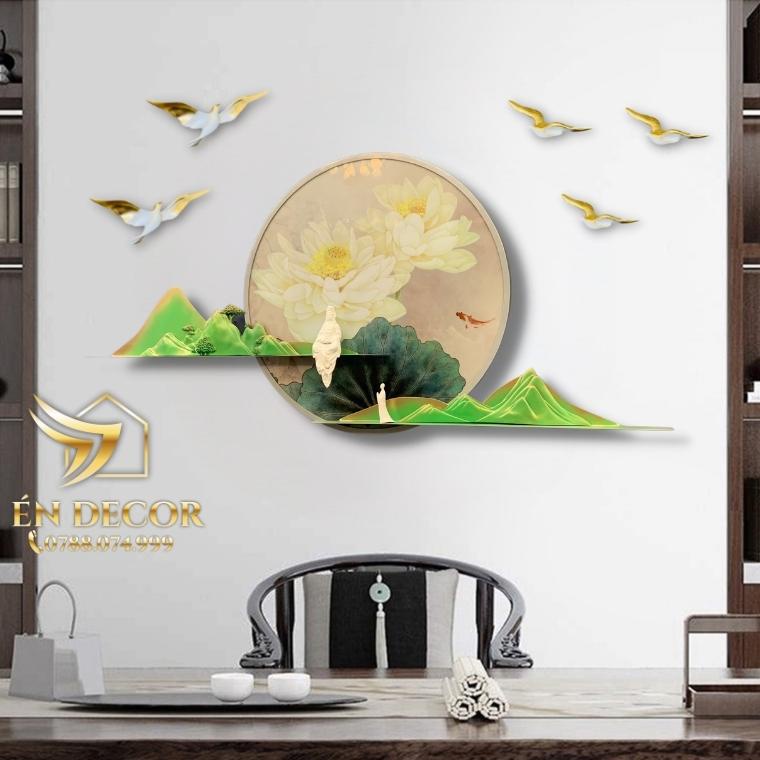 Tranh Phong Cảnh Treo Tường An Nhiên Nghệ Thuật, Tranh Sắt, Tranh Treo Tường Én Decor