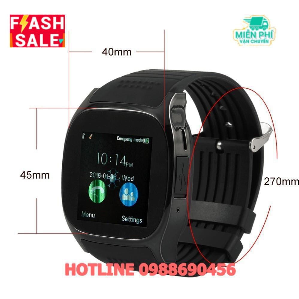 Đồng hồ đeo tay thông minh T8 màn hình cảm ứng 1.54&quot; hỗ trợ chức năng Bluetooth chất lượng cao