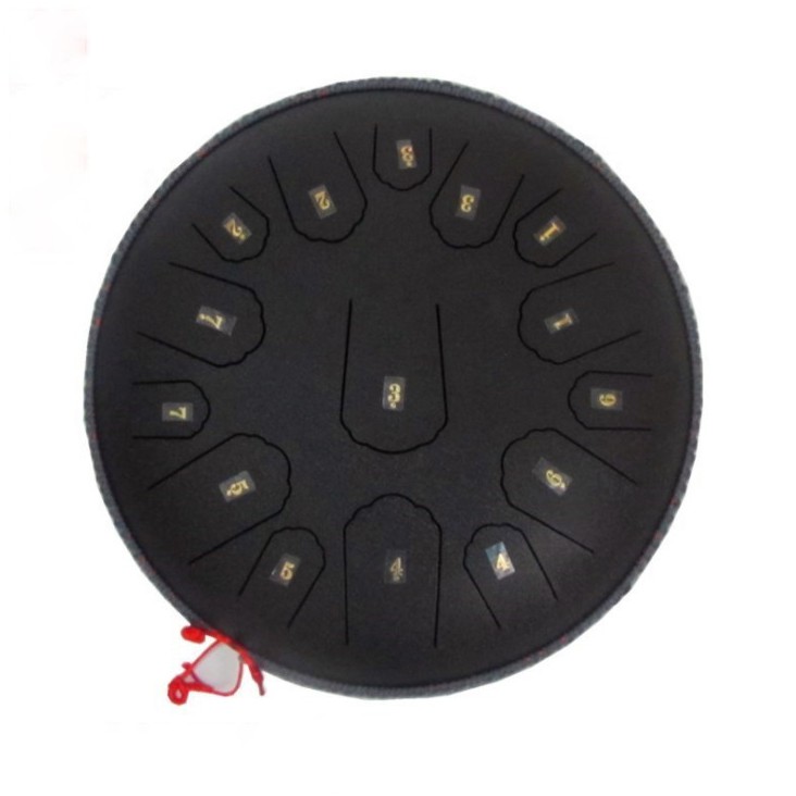 Trống Không Linh Cho Thiền Yoga 15 Nốt - Tank Drum - Steel Tongue Drum - Full Phụ Kiện