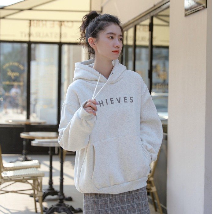 Áo Hoodie HY KOREA Vải Nỉ Nam Nữ THIEVES 415