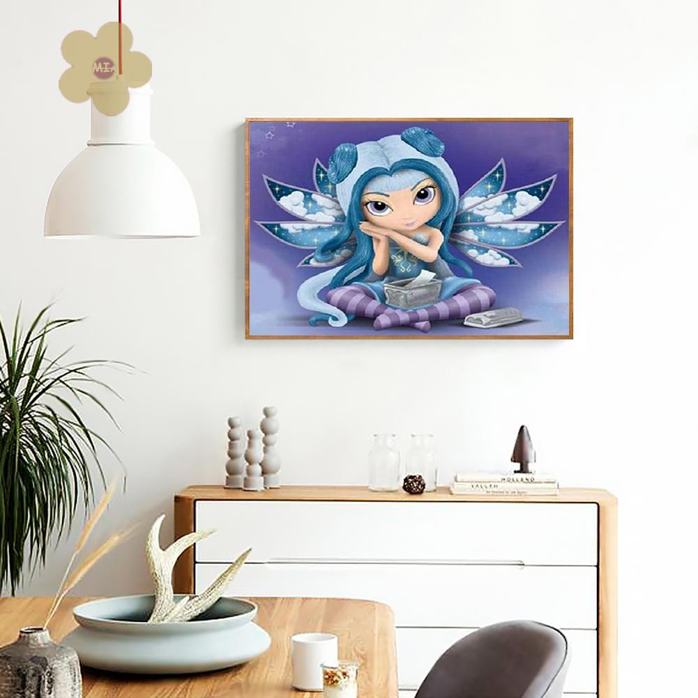 MIAON 5D DIY Diamond Painting Big Eyes Doll Full Drill Rhinestone Art Pictures bts