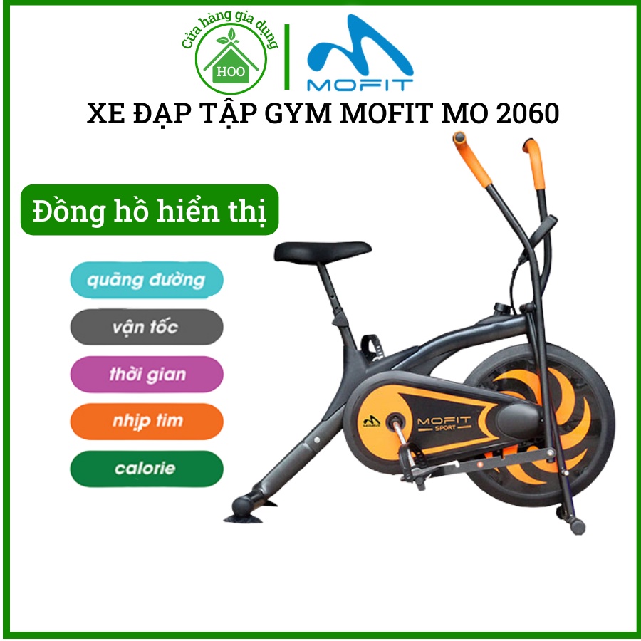 Xe đạp tập thể dục MOFIT MO 2060, Xe đạp thể thao có Bàn đạp chống trượt, Bảo hành chính hãng