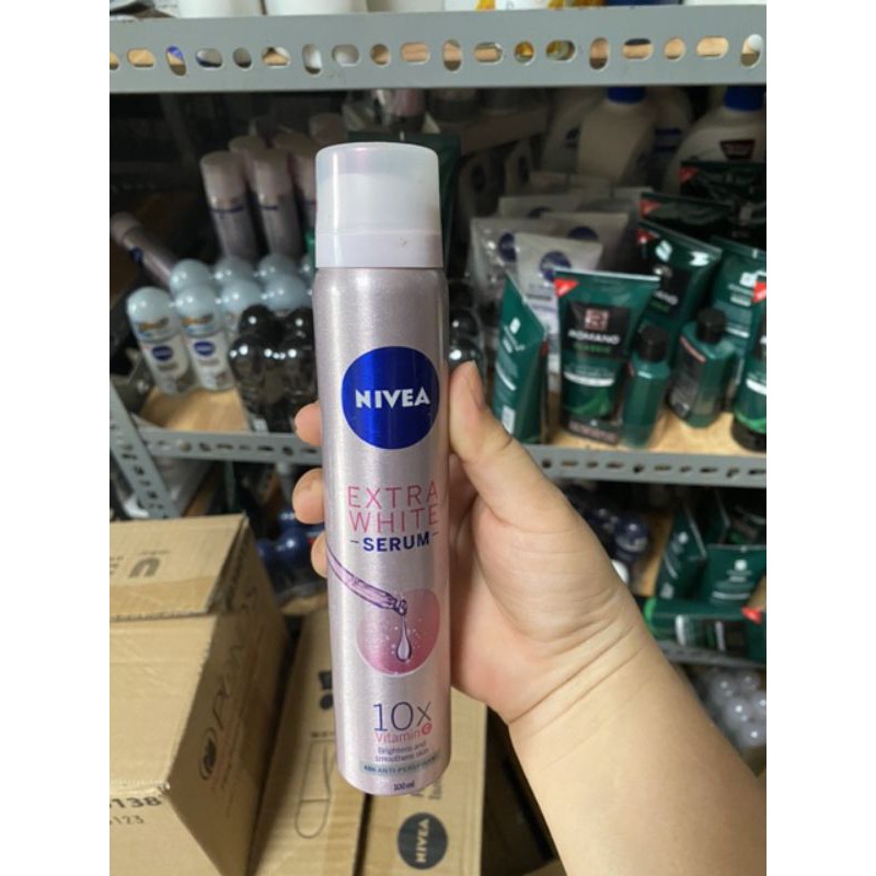 Xịt khử mùi Nivea serum trắng mịn 100ml