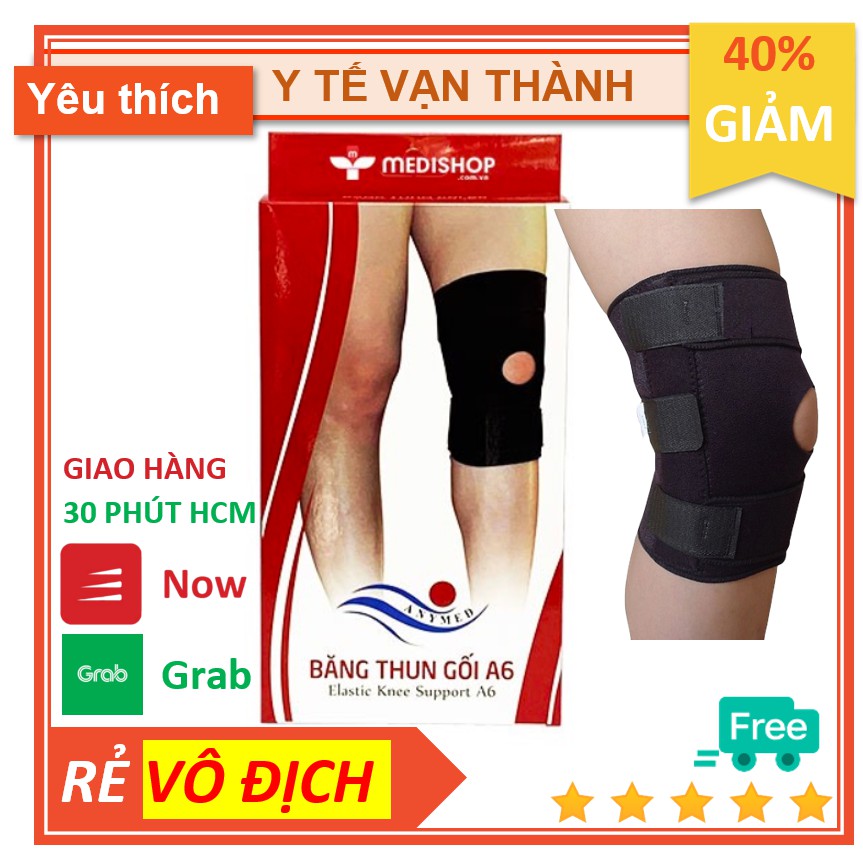 ✅ Băng Thun Bảo Vệ Khớp Gối - A6 - Phòng ngừa bảo vệ chăm sóc chấn thương #1.0054