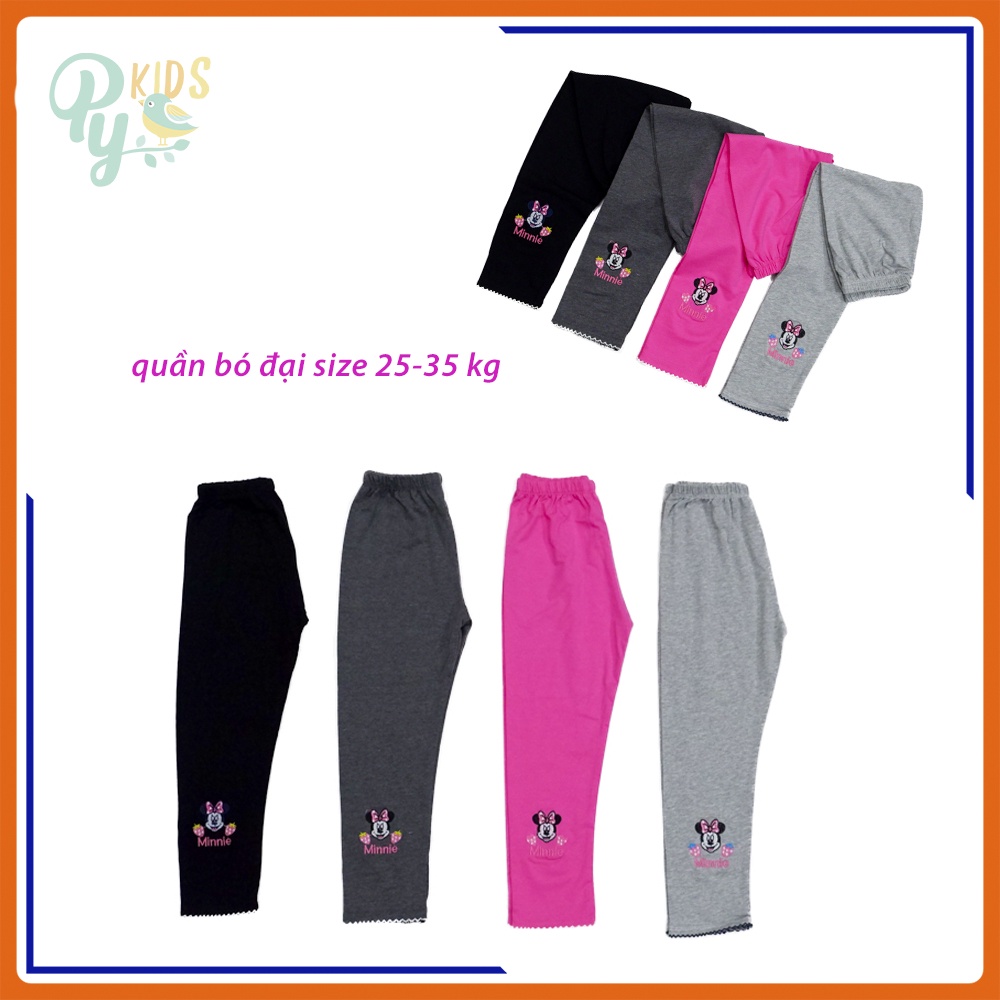 Quần legging dài/ quần bó dài cho bé gái từ 5-35 kg, cotton chính phẩm thêu lai bao đẹp