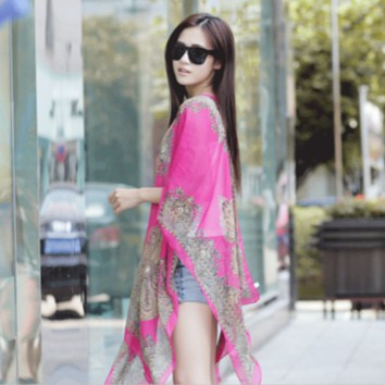 Khăn choàng đính hạt chống nắng kiểu mới KC5110A