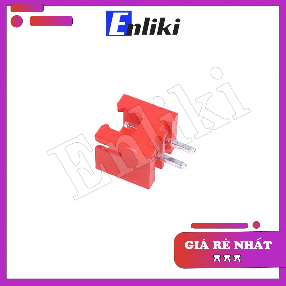 5 Chiếc Header Đực Thẳng Màu Đỏ 2P XH2.54-2P