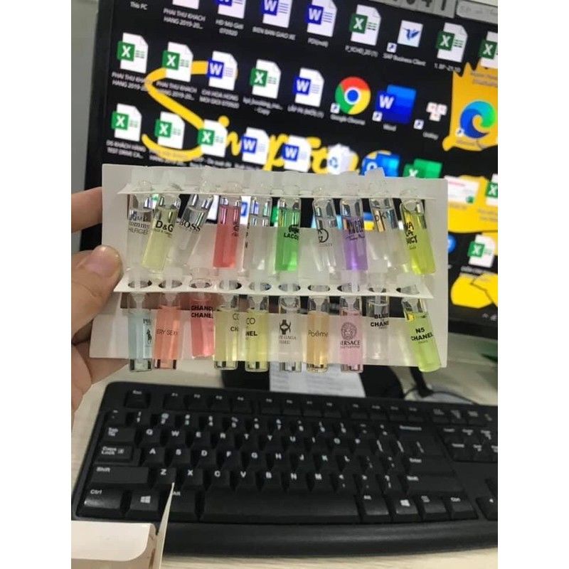 Sét Nước Hoa Mini 20 ống.